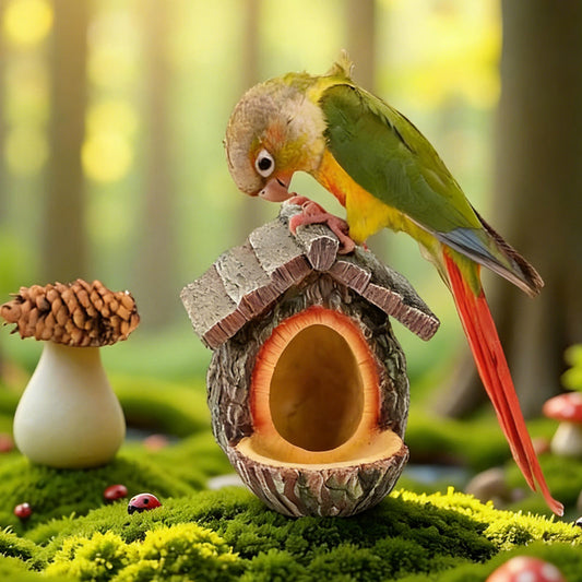 🔥50 % DE RÉDUCTION ! 🐦 NOUVEAUTÉS 2026 – Mangeoire à oiseaux d'extérieur avec design réaliste de souche d'arbre | Décoration de jardin et refuge pour la faune sauvage en un ! 🌿✨
