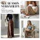 Pantalon décontracté ample en velours côtelé pour femme
