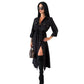 Robe chemise boutonnée avec cordon à la taille