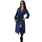 Robe chemise boutonnée avec cordon à la taille