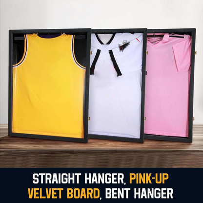 📢📢63% de réduction ! Cadre d’exposition en bois pour maillot – Porte magnétique & acrylique transparent 🏀🖤