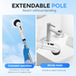 Brosse de nettoyage électrique extensible multifonctionnelle