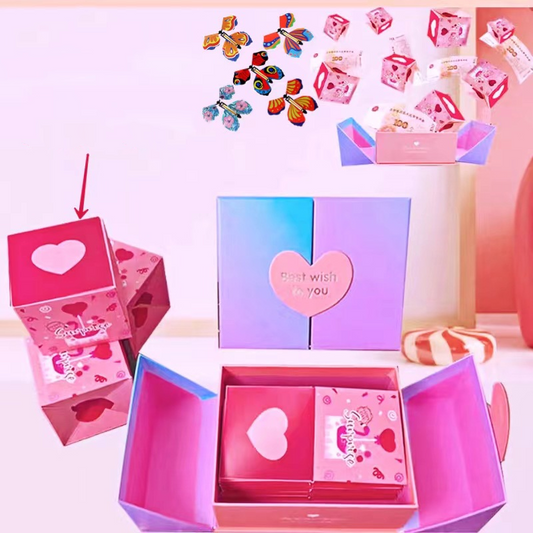 Coffret cadeau surprise explosif