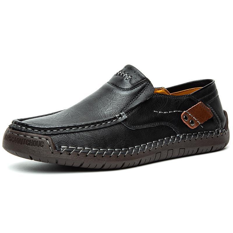 🧱 Confort Tout au Long de la Journée | Chaussures en Cuir de Veau Classiques pour Homme 👞【-50%】