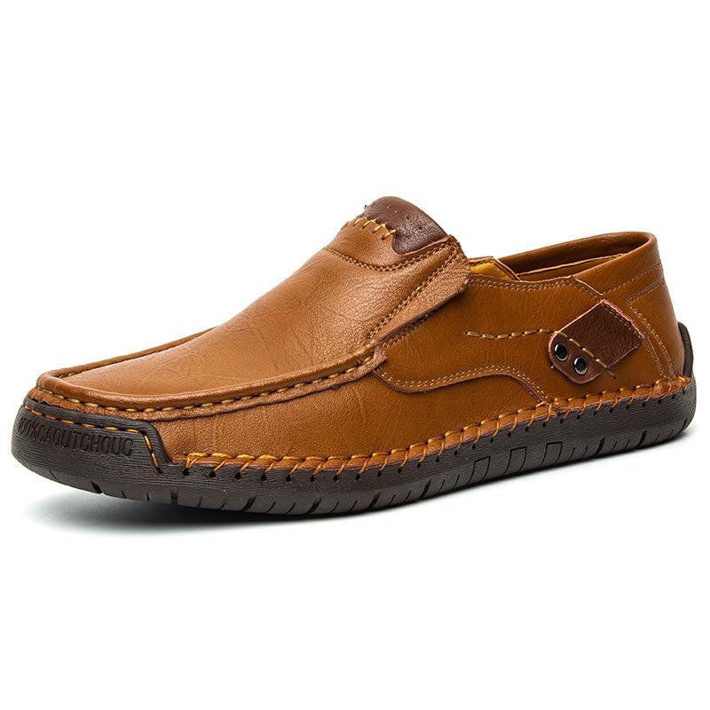 🧱 Confort Tout au Long de la Journée | Chaussures en Cuir de Veau Classiques pour Homme 👞【-50%】