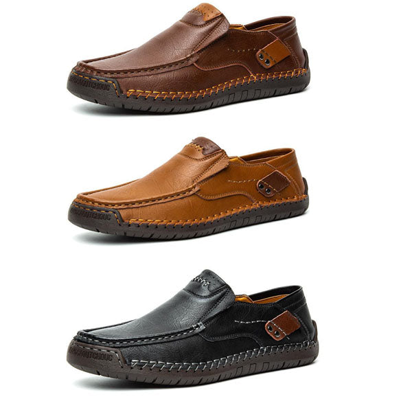 🧱 Confort Tout au Long de la Journée | Chaussures en Cuir de Veau Classiques pour Homme 👞【-50%】