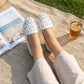 Mocassins plats ajourés à motif floral pour femmes