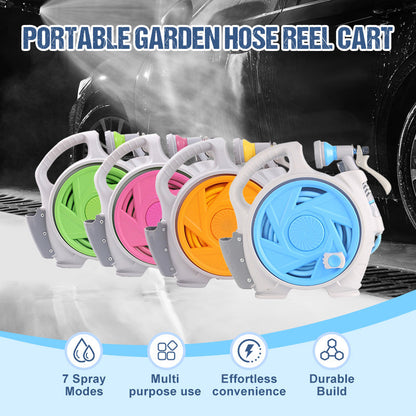 Chariot porte-tuyau d'arrosage portable