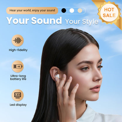 🎧🎁 Écouteurs sans fil 2 en 1 à double style