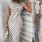 🔥 DERNIER JOUR DE SOLDES – 50% DE RÉDUCTION !! 💕 Robe Élégante à Taille Nouée pour Femme – Extensible, Flatteuse & Parfaite de Jour comme de Nuit ! 🌞🌙