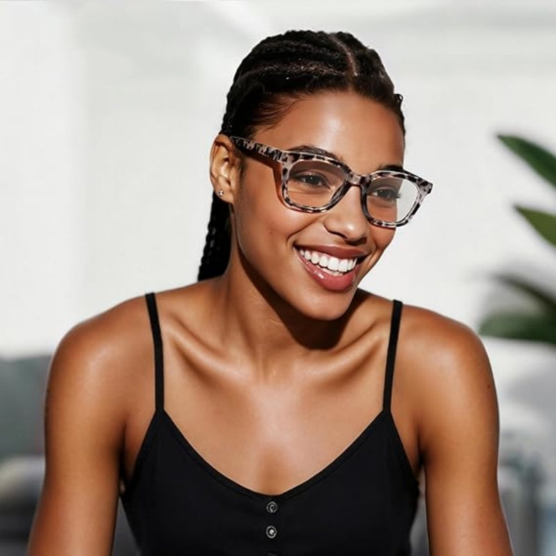 Lunettes rétro carrées anti-lumière bleue