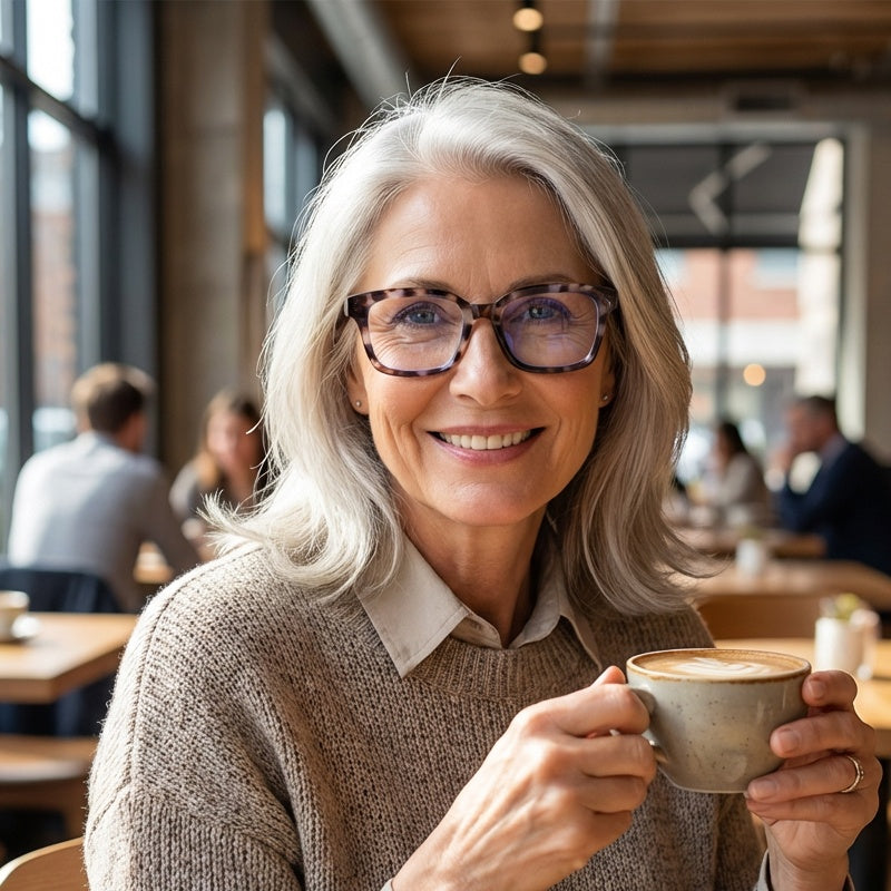 Lunettes rétro carrées anti-lumière bleue