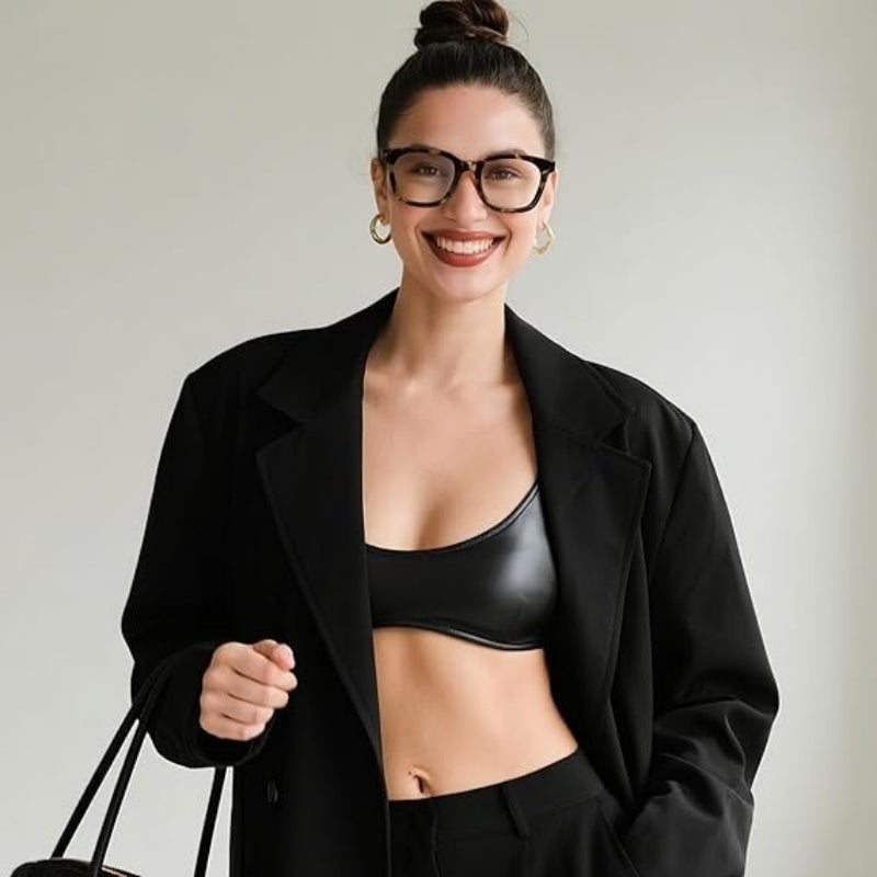 Lunettes rétro carrées anti-lumière bleue