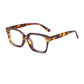 Lunettes rétro carrées anti-lumière bleue