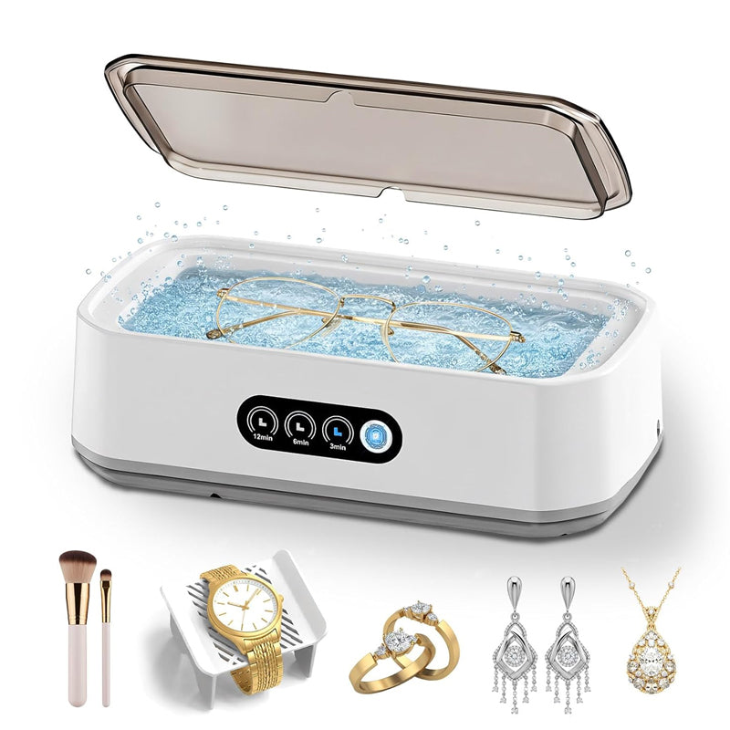 📢📢50 % DE RÉDUCTION !!!⏰ Nettoyeur à Ultrasons 650 ml – Pour Bijoux, Lunettes, Montres & Plus ! Nettoyage 360° Sans Frotter ✨