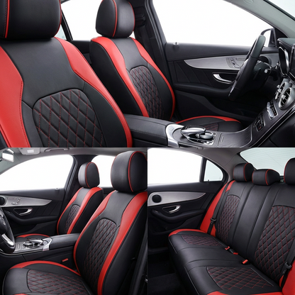 ✨ 57% DE RÉDUCTION ! 🚗 Housses de Siège Voiture Cuir 9 Pièces 2026 – Universelles, Sécurisées Airbag & Matelassées Luxe 💼