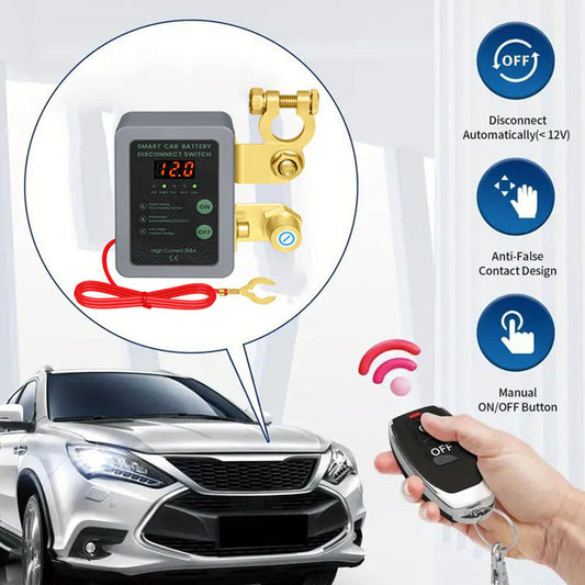 Interrupteur antivol de déconnexion de batterie de voiture avec télécommande