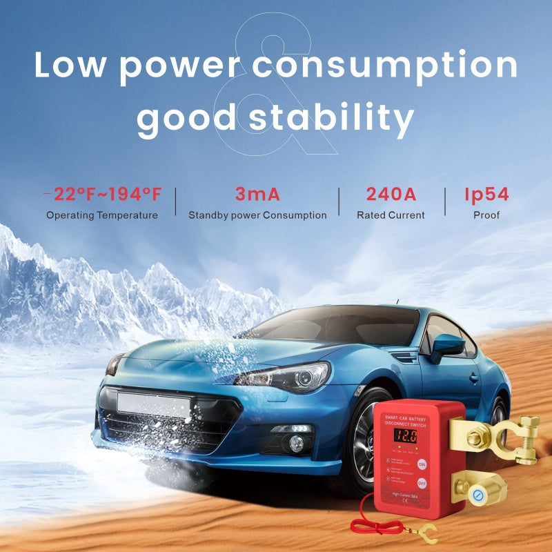 Interrupteur antivol de déconnexion de batterie de voiture avec télécommande