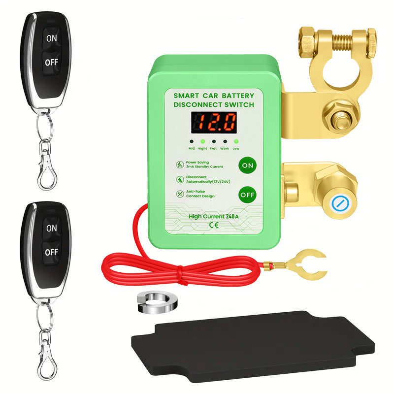 Interrupteur antivol de déconnexion de batterie de voiture avec télécommande