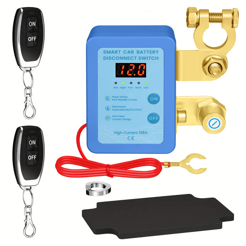Interrupteur antivol de déconnexion de batterie de voiture avec télécommande