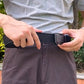 Ceinture tactique à boucle métallique à dégagement rapide