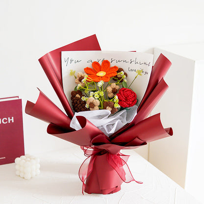 📢📢50 % DE RÉDUCTION !!⏰Bouquet de fleurs au crochet délicat fait à la main