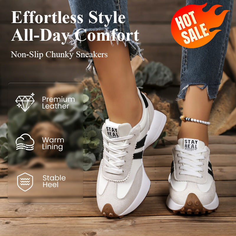 💎 58% DE RÉDUCTION ! 💎 Baskets Épaisses Antidérapantes Décontractées pour Femmes – Confort Toute la Journée, Semelle Amortie & Style Polyvalent 🏃‍♀️👟