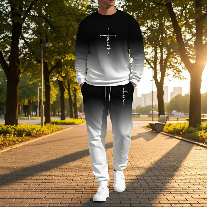 💐50% DE RÉDUCTION ! Survêtement Homme Dégradé – Confort Absolu au Quotidien ☁️😌【Prix Spécial】
