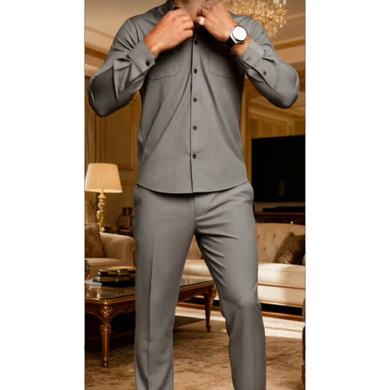 💎 50% DE RÉDUCTION ! 💎 Ensemble Sport 2 Pièces pour Homme – Coupe Décontractée, Tissu Respirant & Look Uni Élégant 👕👖