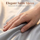 💎50% DE RÉDUCTION💎Drap Plat en Satin Uni – Toucher Extrêmement Doux, Sensation Apaisante & Idéal pour le Sommeil😴✨