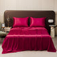 💎50% DE RÉDUCTION💎Drap Plat en Satin Uni – Toucher Extrêmement Doux, Sensation Apaisante & Idéal pour le Sommeil😴✨