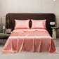 💎50% DE RÉDUCTION💎Drap Plat en Satin Uni – Toucher Extrêmement Doux, Sensation Apaisante & Idéal pour le Sommeil😴✨