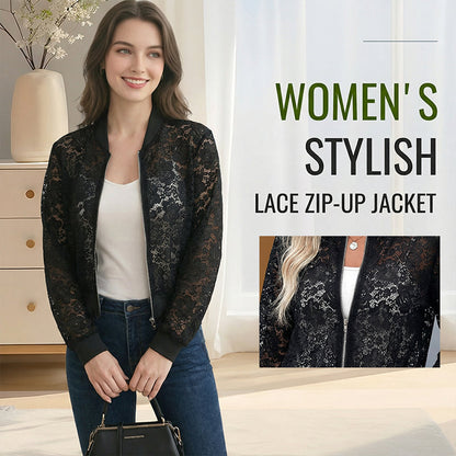 🔥Nouveautés et offres spéciales - Veste légère à lacets et fermeture éclair pour femme