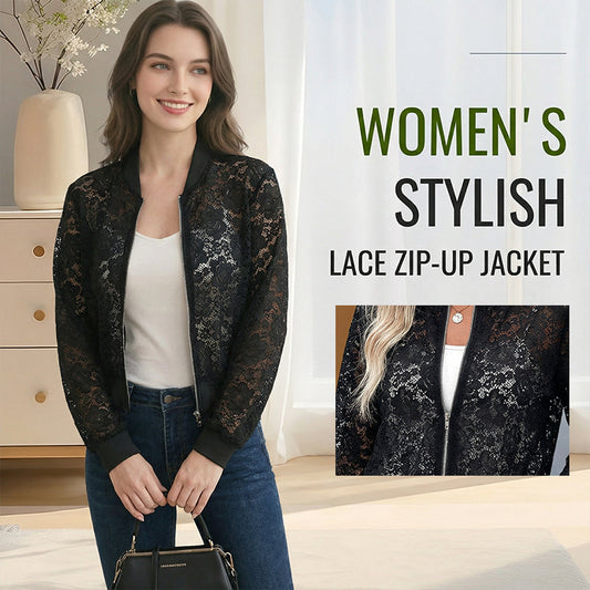 🔥Nouveautés et offres spéciales - Veste légère à lacets et fermeture éclair pour femme