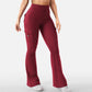 🐰✨Pantalon de yoga évasé à taille haute pour femme avec poches