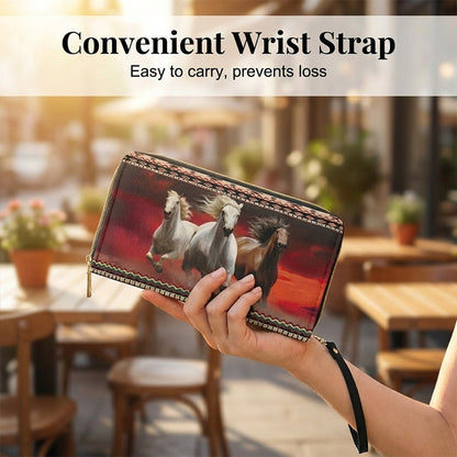 Women's Fashion Printed Zip-Around Wallet