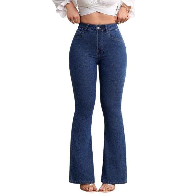💎 50% DE RÉDUCTION ! 💎 Jean Évasé Stretch Taille Haute pour Femme – Effet Push-Up, Tissu 4 Sens & Silhouette Allongée