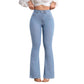 💎 50% DE RÉDUCTION ! 💎 Jean Évasé Stretch Taille Haute pour Femme – Effet Push-Up, Tissu 4 Sens & Silhouette Allongée