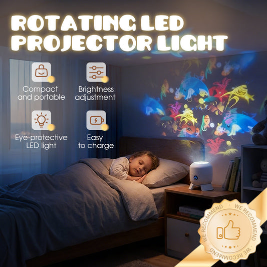 📢🌊✨ PROMO -50% ! Projecteur LED Rotatif Dynamique – Effet Océan, Luminosité Réglable & Rotation 360° (Rechargeable USB)