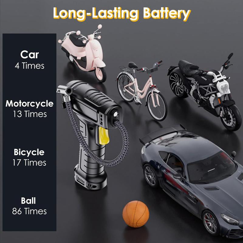 💎 55% DE RÉDUCTION ! 💎 Compresseur d’Air Portable Sans Fil avec Affichage Numérique – Gonflage Rapide, Préréglage Intelligent & Lampe LED 🔋🚗