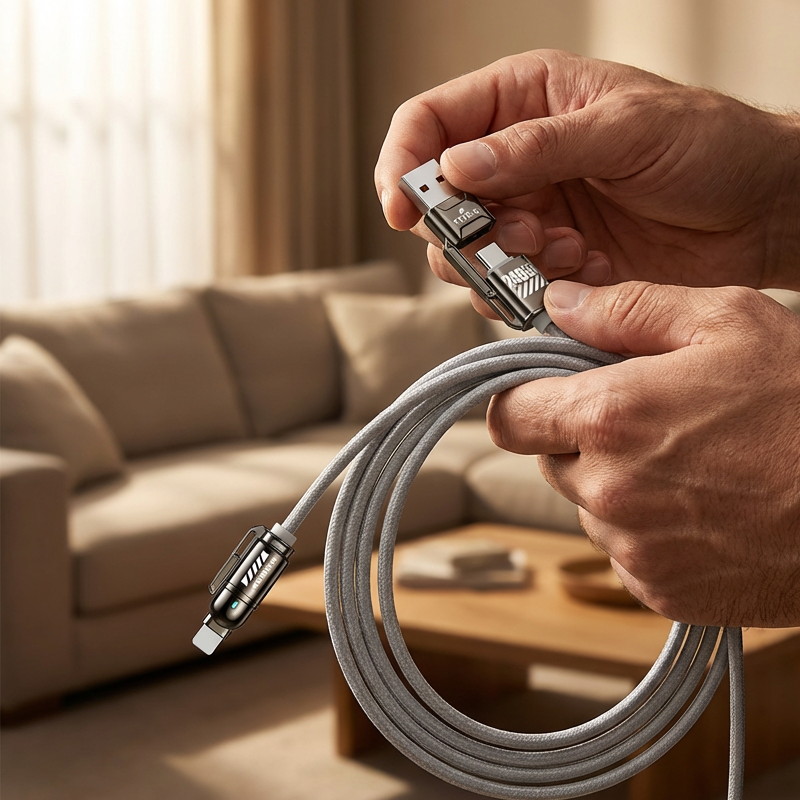 Câble de charge rapide 4-en-1 haute puissance