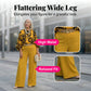 Ensemble Femme Rétro : Haut à Imprimé Graphique et Pantalon Large
