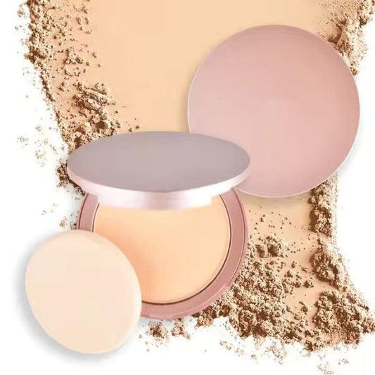 Poudre compacte matifiante, sculptante et fixante, idéale pour les voyages, avec miroir intégré