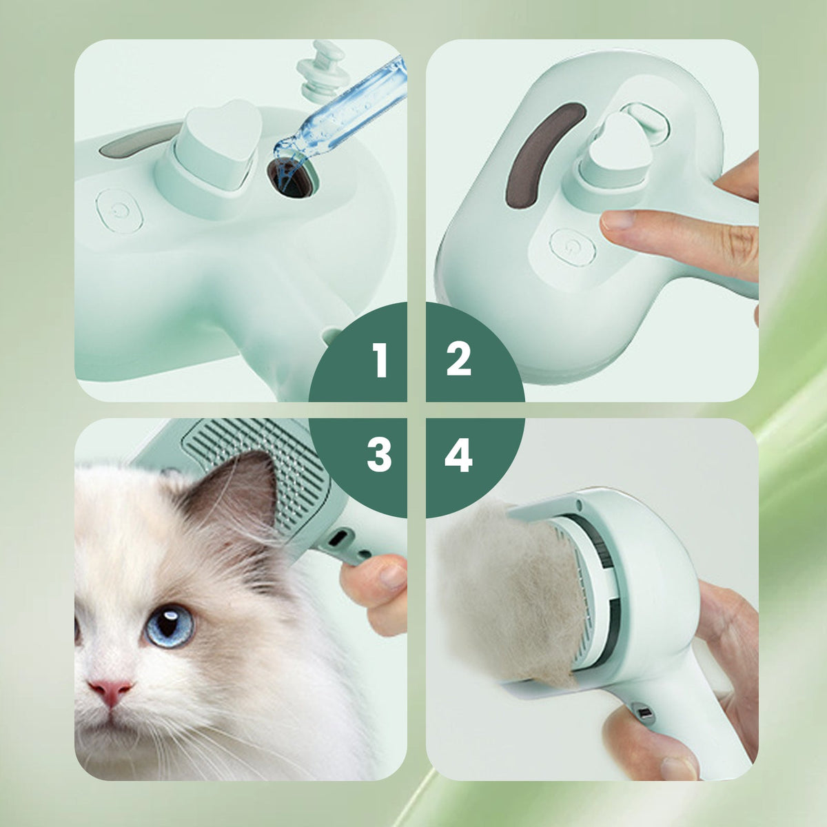 Peigne démêlant pour poils d'animaux