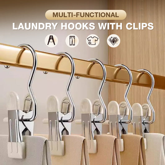 Porte-vêtements Invisibles Multi-Pinces | Pour un Balcon Range 👚