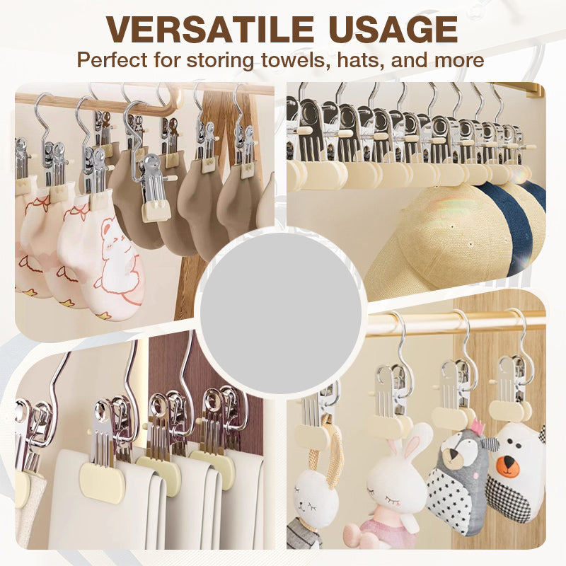 Porte-vêtements Invisibles Multi-Pinces | Pour un Balcon Range 👚