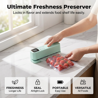 💥✨Offre limitée dans le temps : 50 % de réduction sur la mini machine sous vide sans fil 🔥 Conservez vos aliments frais plus longtemps