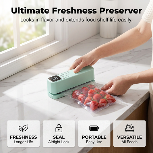 💥✨Offre limitée dans le temps : 50 % de réduction sur la mini machine sous vide sans fil 🔥 Conservez vos aliments frais plus longtemps