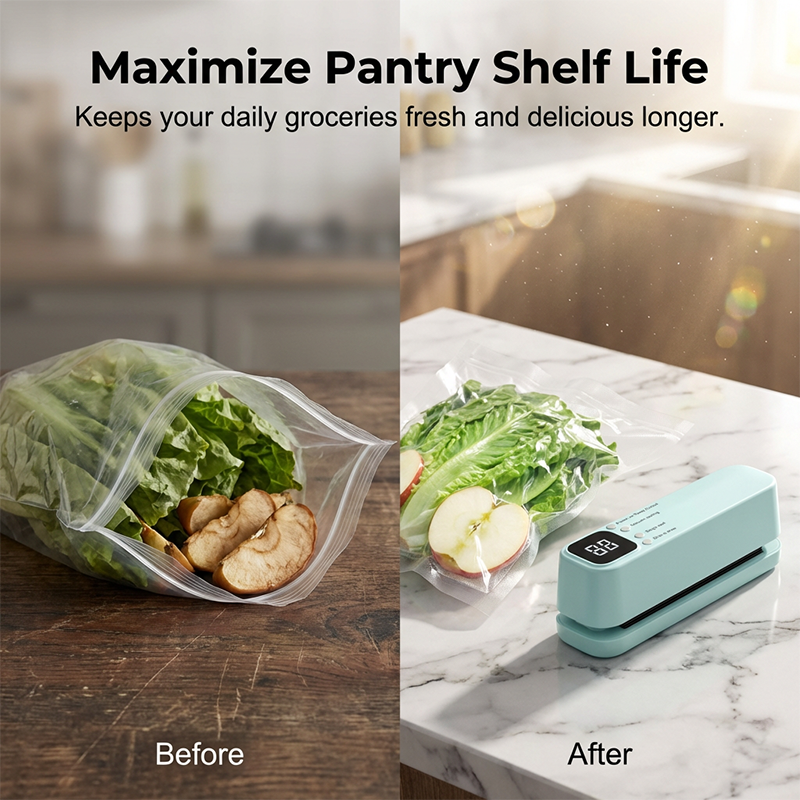 💥✨Offre limitée dans le temps : 50 % de réduction sur la mini machine sous vide sans fil 🔥 Conservez vos aliments frais plus longtemps