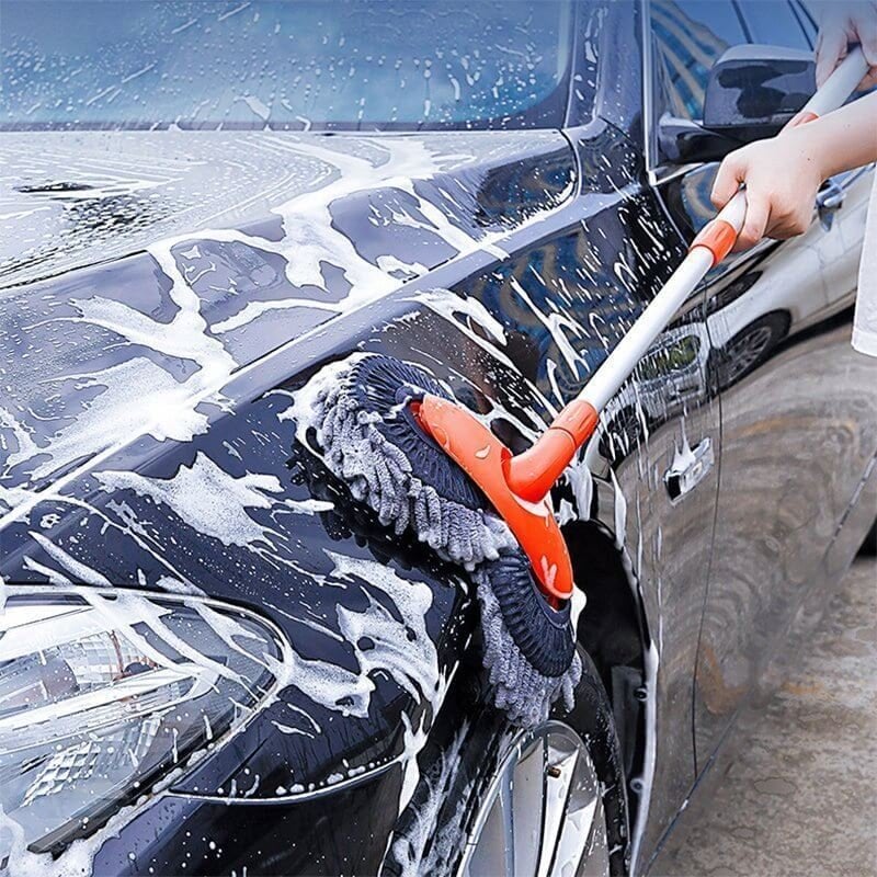 📢📢50 % de réduction !! ⏰Brosse rétractable double couche pour le lavage de voiture